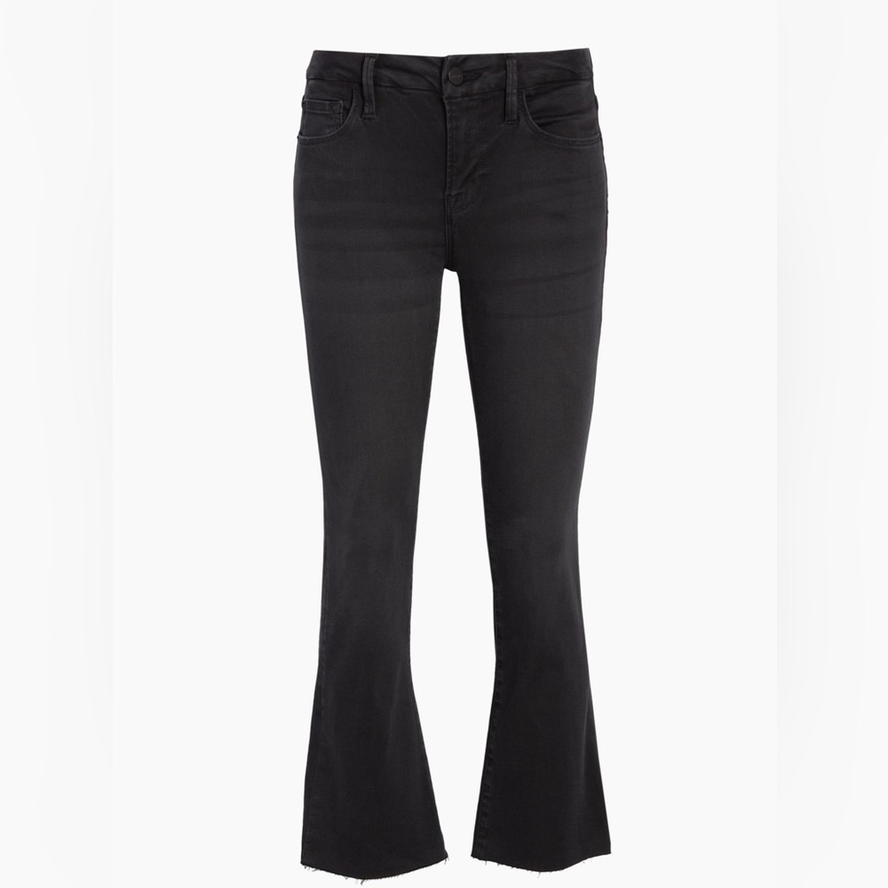 Frame Denim Black Flare Jeans